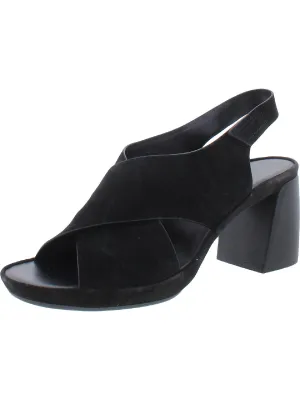 Womens Criss-Cross Front Criss Cross Front Block Heel