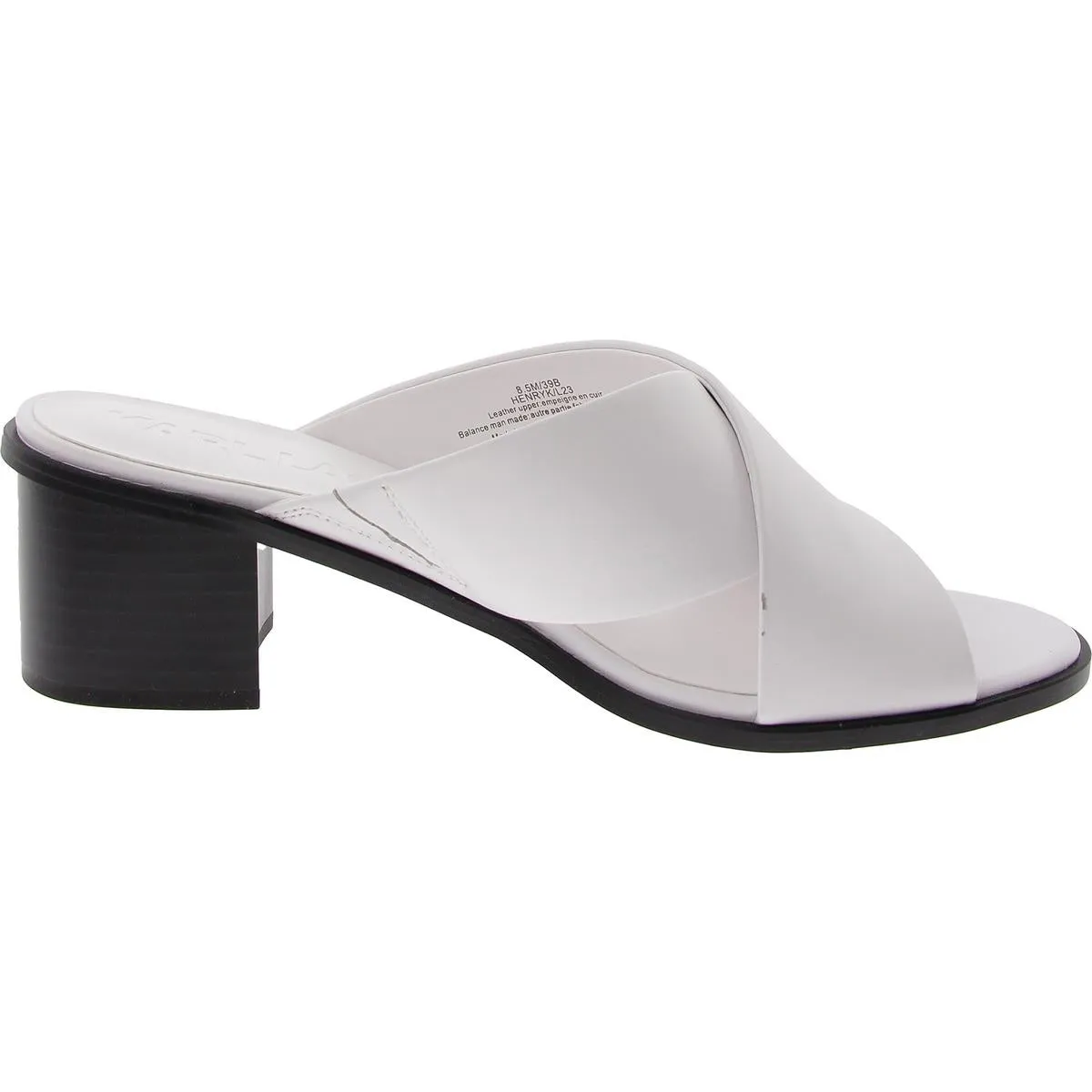 Womens Criss-Cross Lambskin Leather Slide