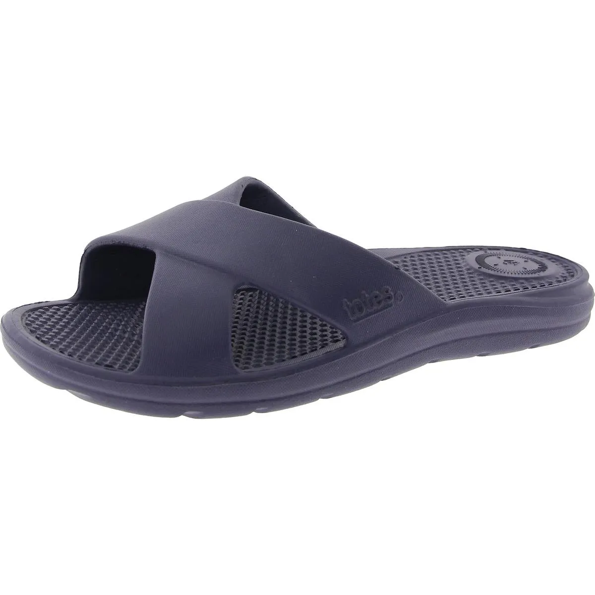 Womens Criss-Cross Man Made Pool Slides