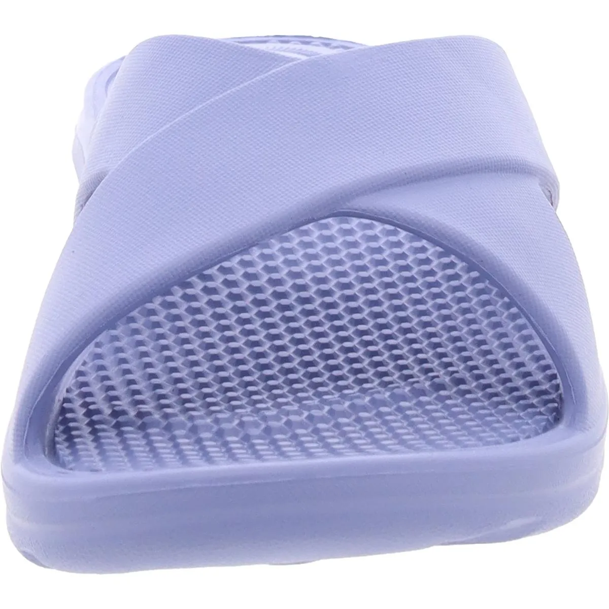 Womens Criss-Cross Man Made Pool Slides