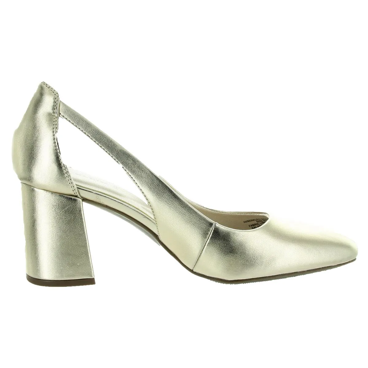 Womens Cut-Out Man Made Block Heels