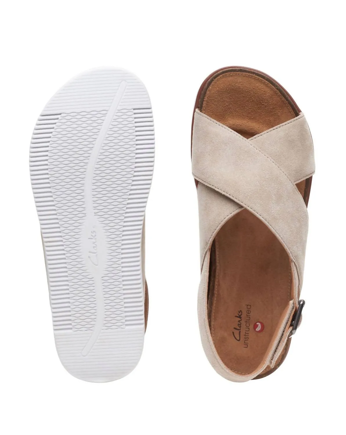 Women's Elayne Cross Sandal In Sand Suede