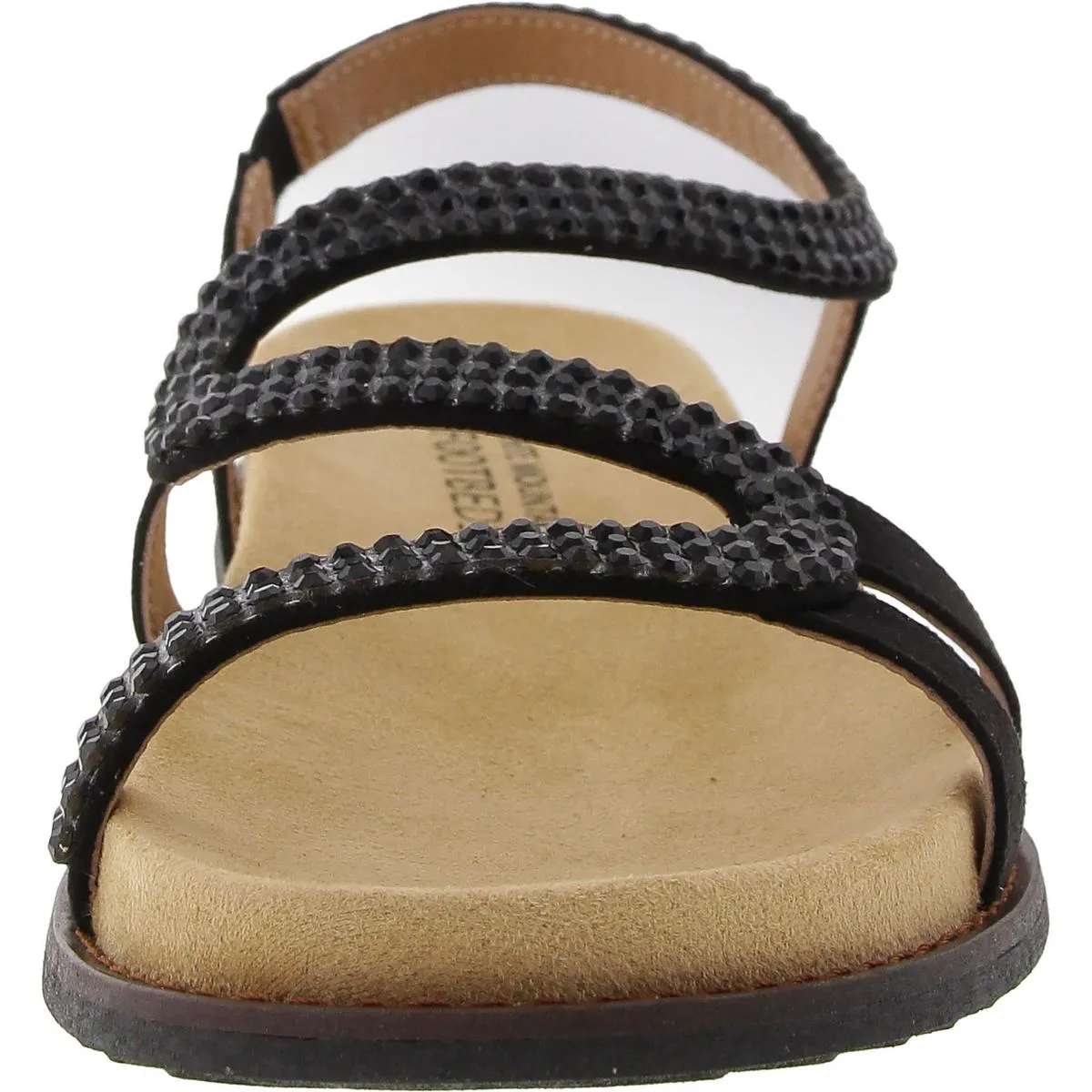 Womens Embellished Manmade Slingback Sandals
