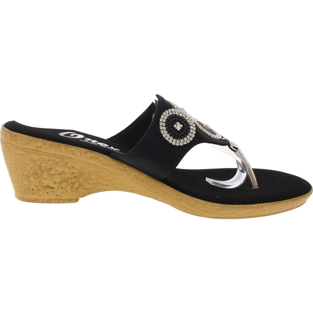 Womens Embellished Wedge Sandals