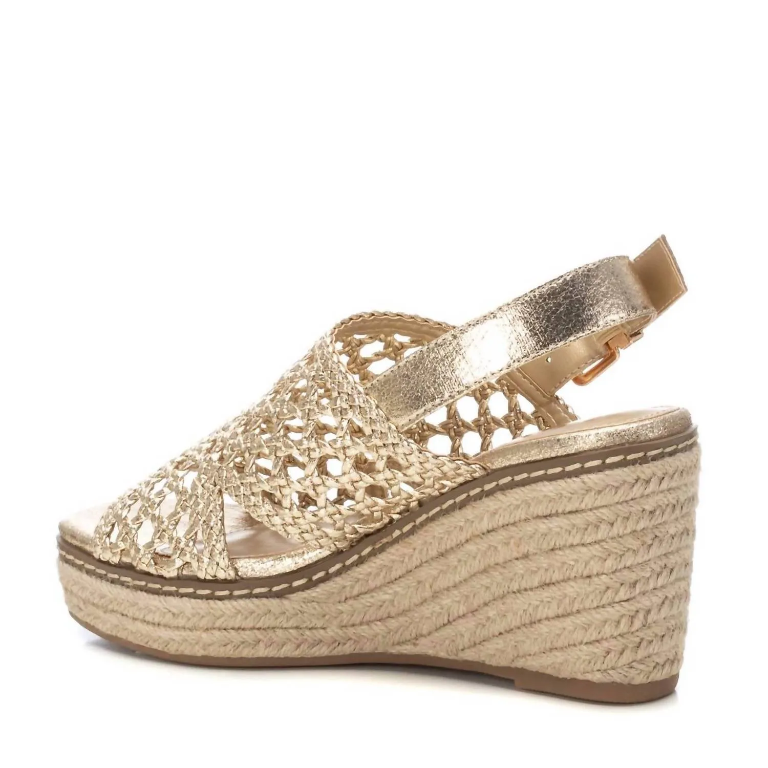 Women's Espadrille Sandals In Gold