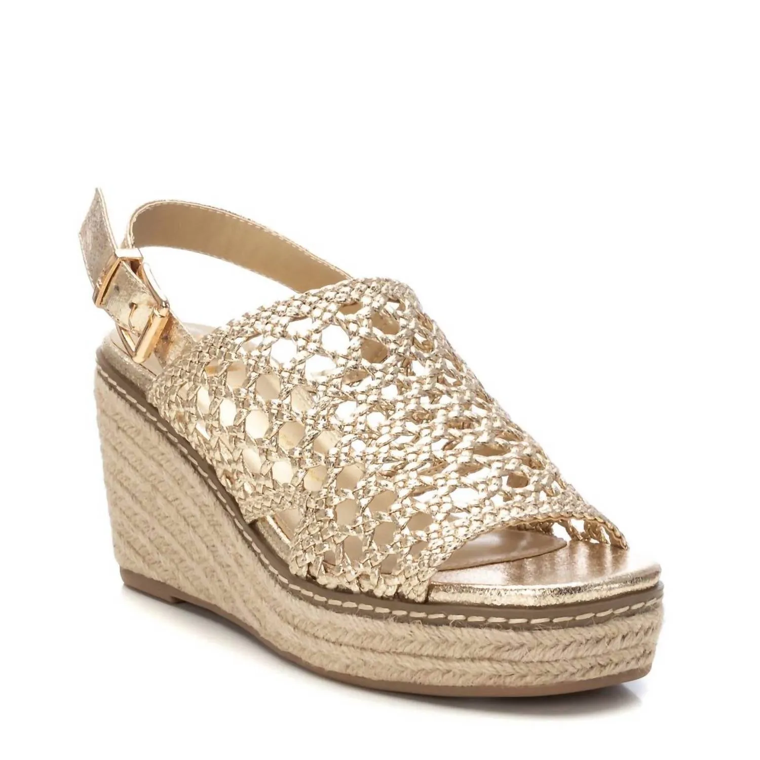 Women's Espadrille Sandals In Gold