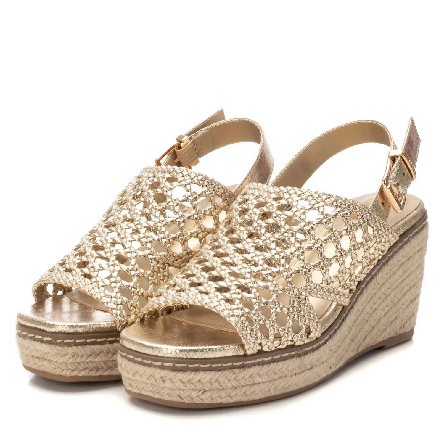 Women's Espadrille Sandals In Gold
