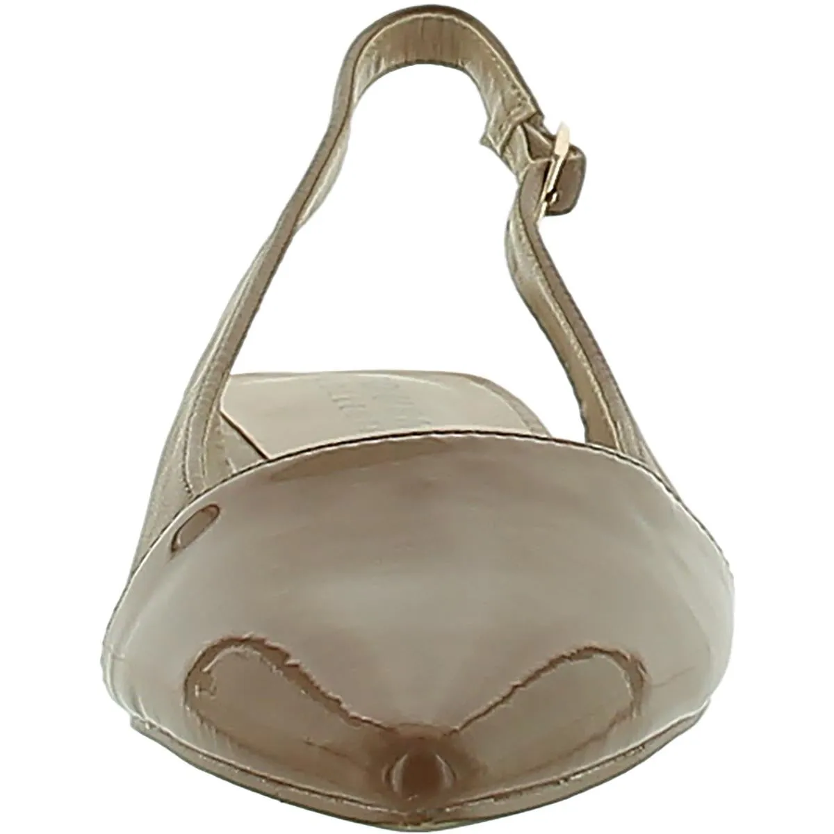 Womens Faux Leather Adjustable Slingbacks