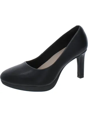 Womens Faux Leather Pumps