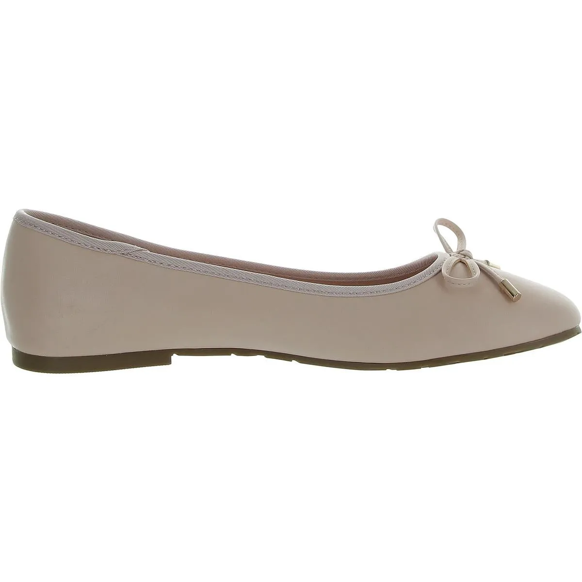 Womens Faux Leather Slip On Ballet Flats
