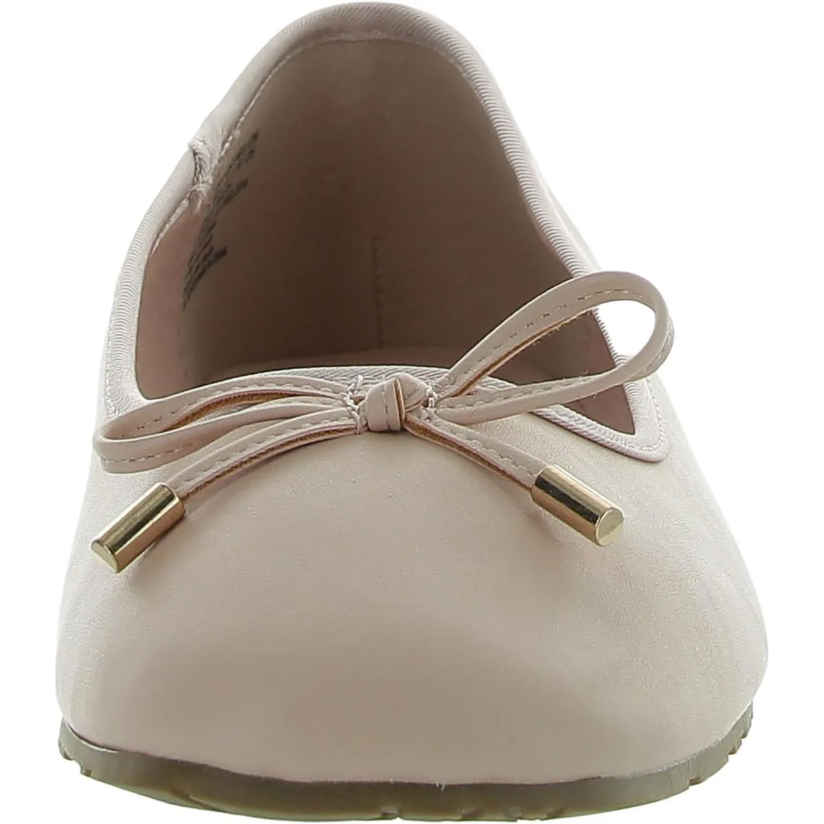 Womens Faux Leather Slip On Ballet Flats