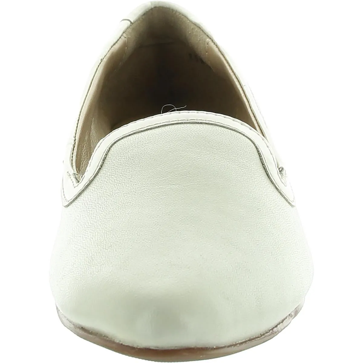 Womens Faux Leather Trim Man Made Flat Shoes