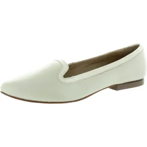 Womens Faux Leather Trim Man Made Flat Shoes