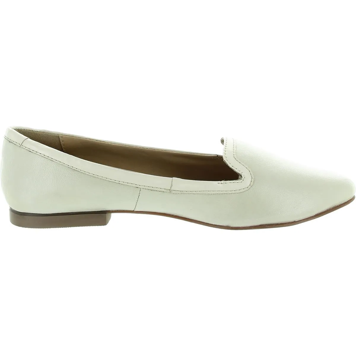 Womens Faux Leather Trim Man Made Flat Shoes