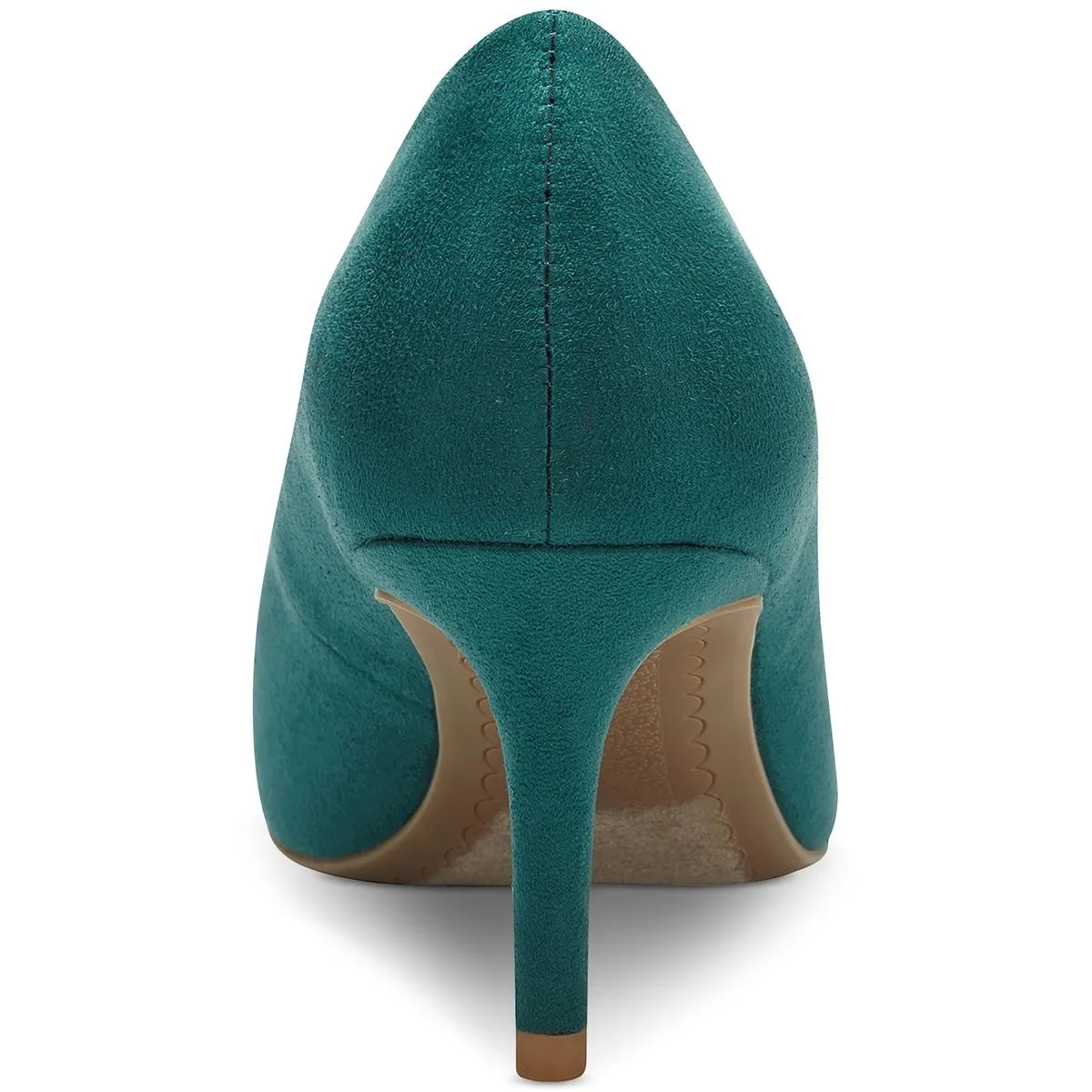 Womens Faux Suede Pointed Toe Pumps