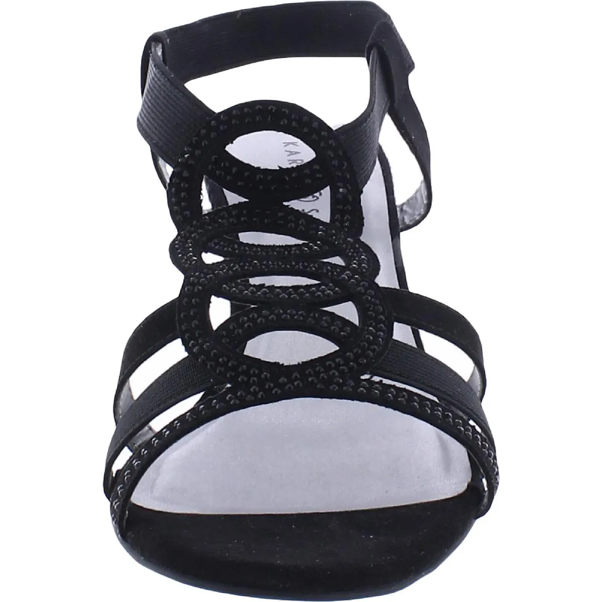 Womens Faux Suede Slingback Wedge Sandals