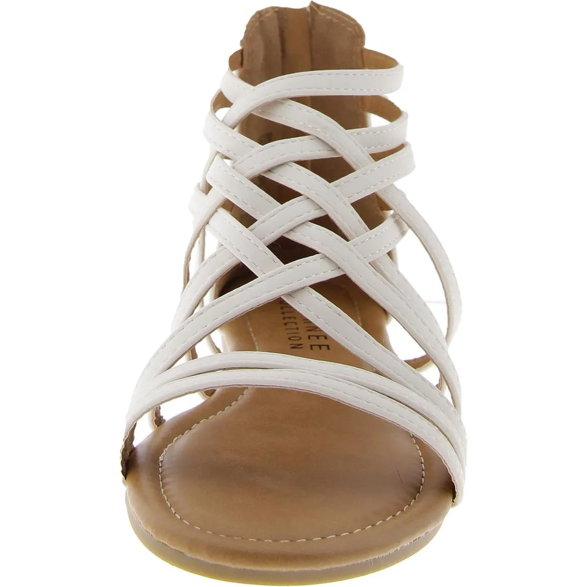 Womens Faux Suede Strappy Sandals
