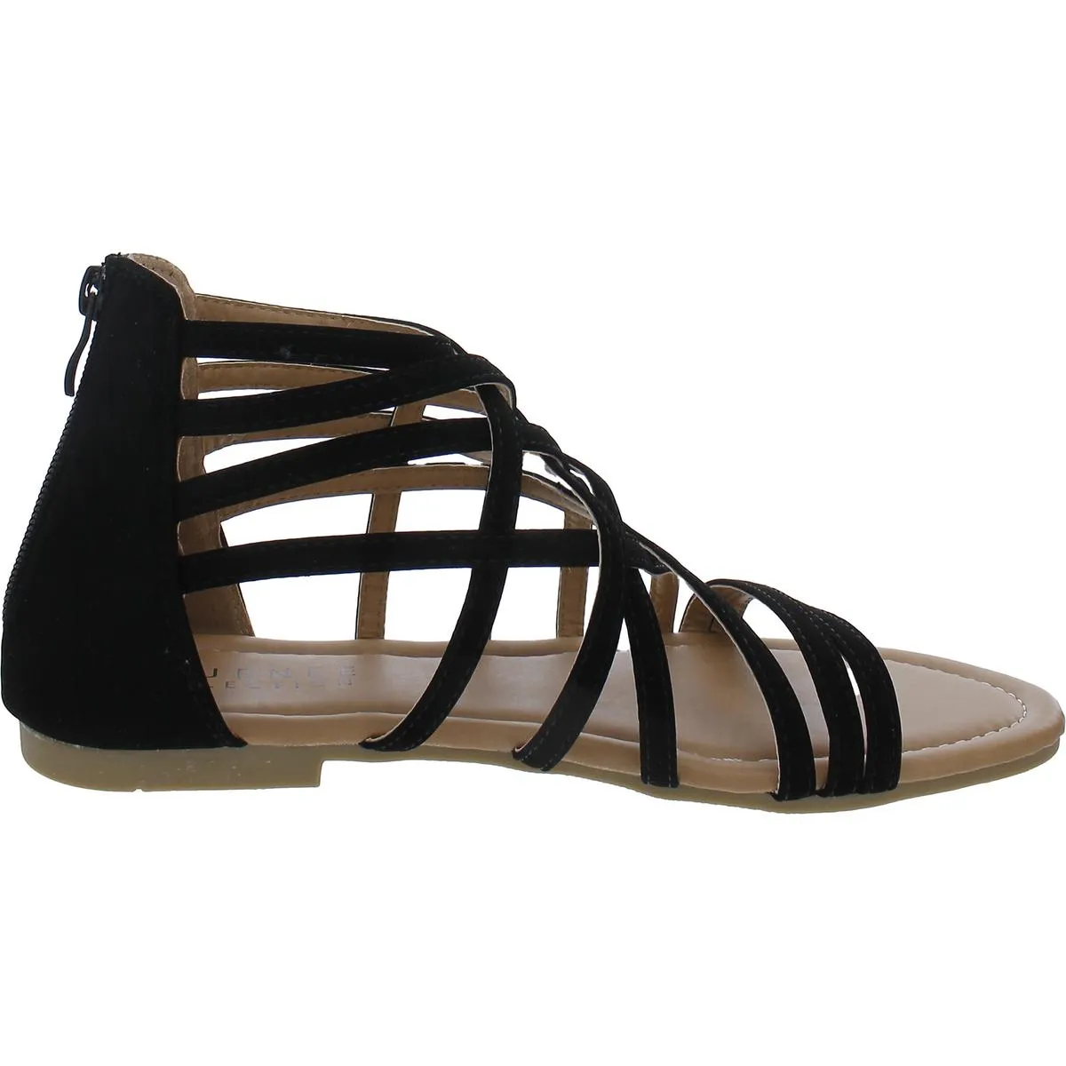 Womens Faux Suede Strappy Sandals