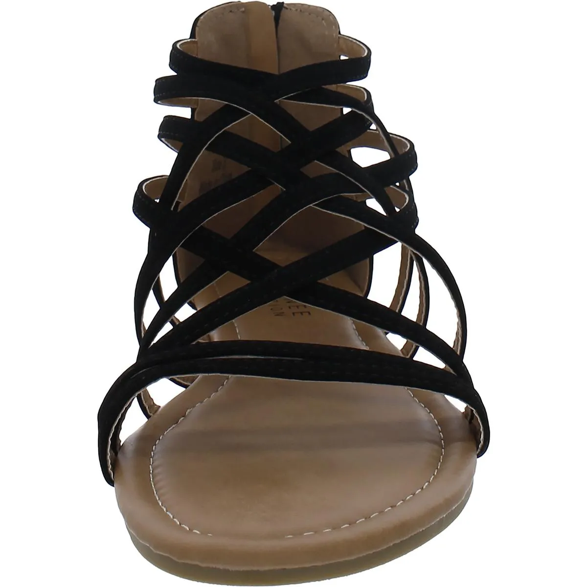 Womens Faux Suede Strappy Sandals