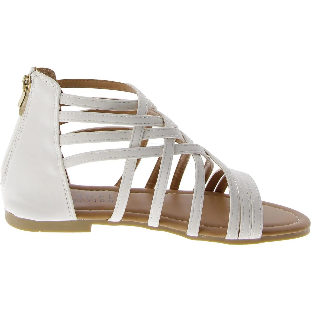 Womens Faux Suede Strappy Sandals