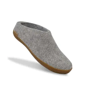Women's Felt Slip-On Shoes In Grey