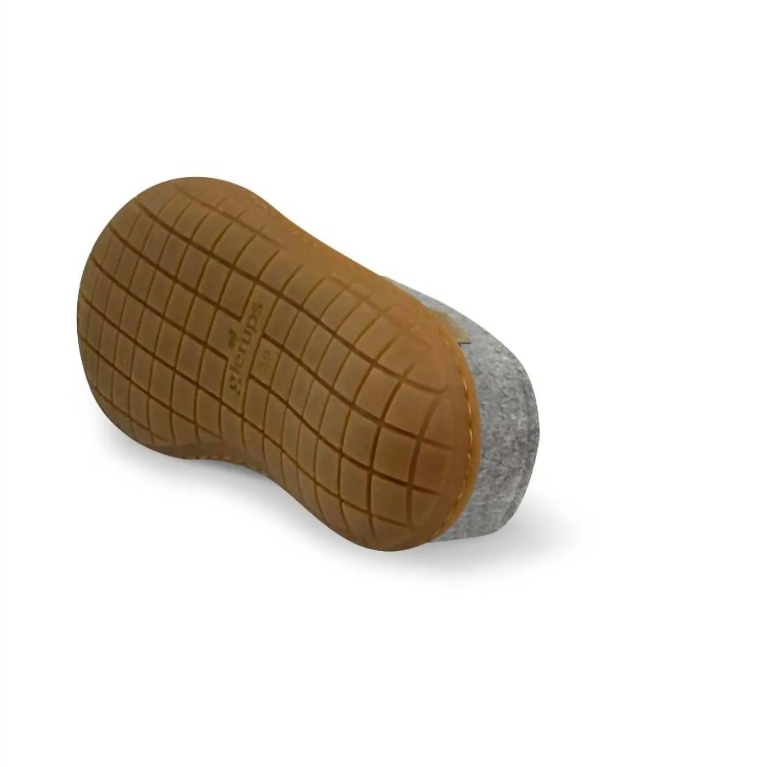 Women's Felt Slip-On Shoes In Grey