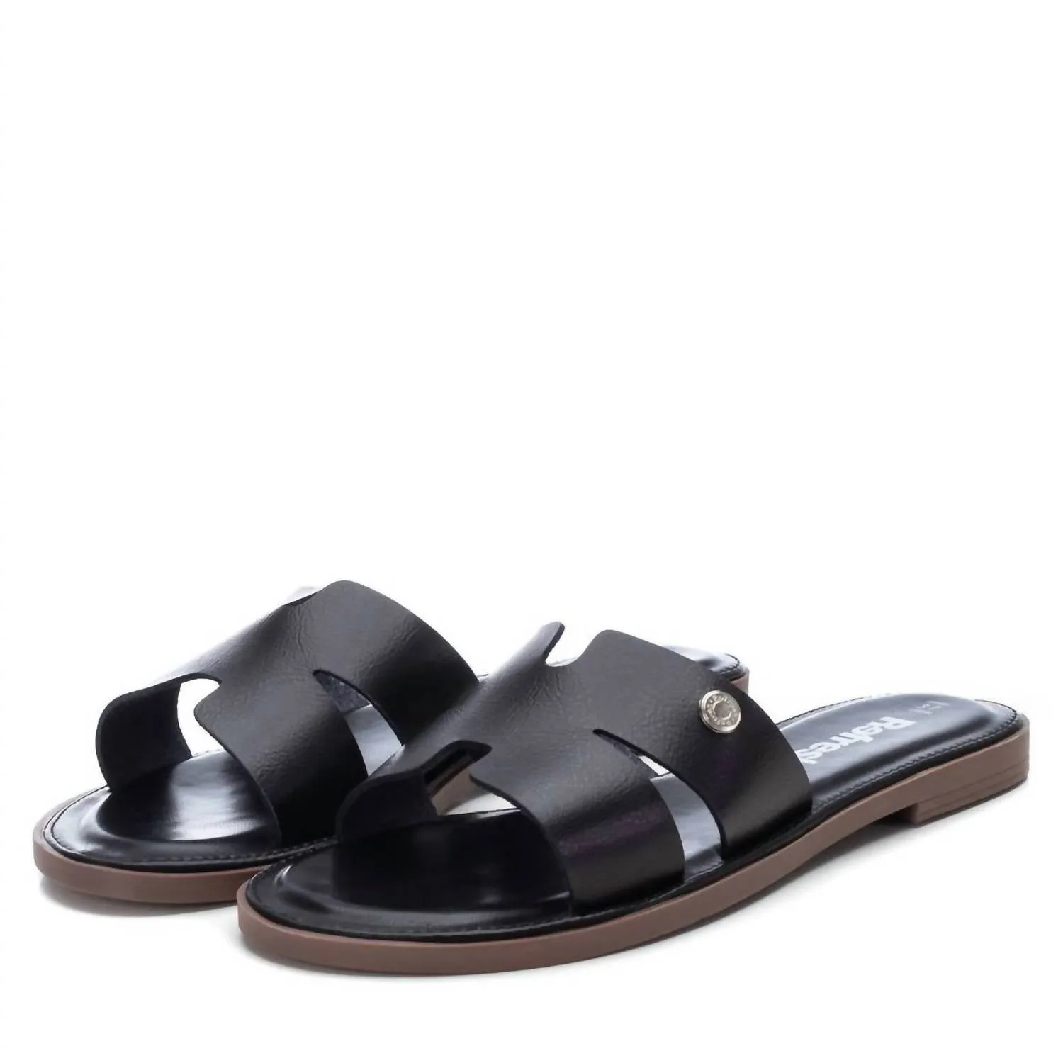 Women's Flat Sandals In Black
