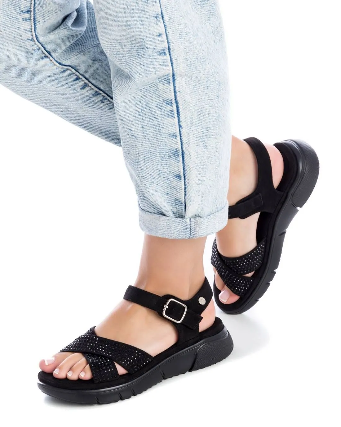 Women's Flat Suede Sandals By XTI_