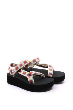 Women's Flatform Universal Crochet Sandal In Explore