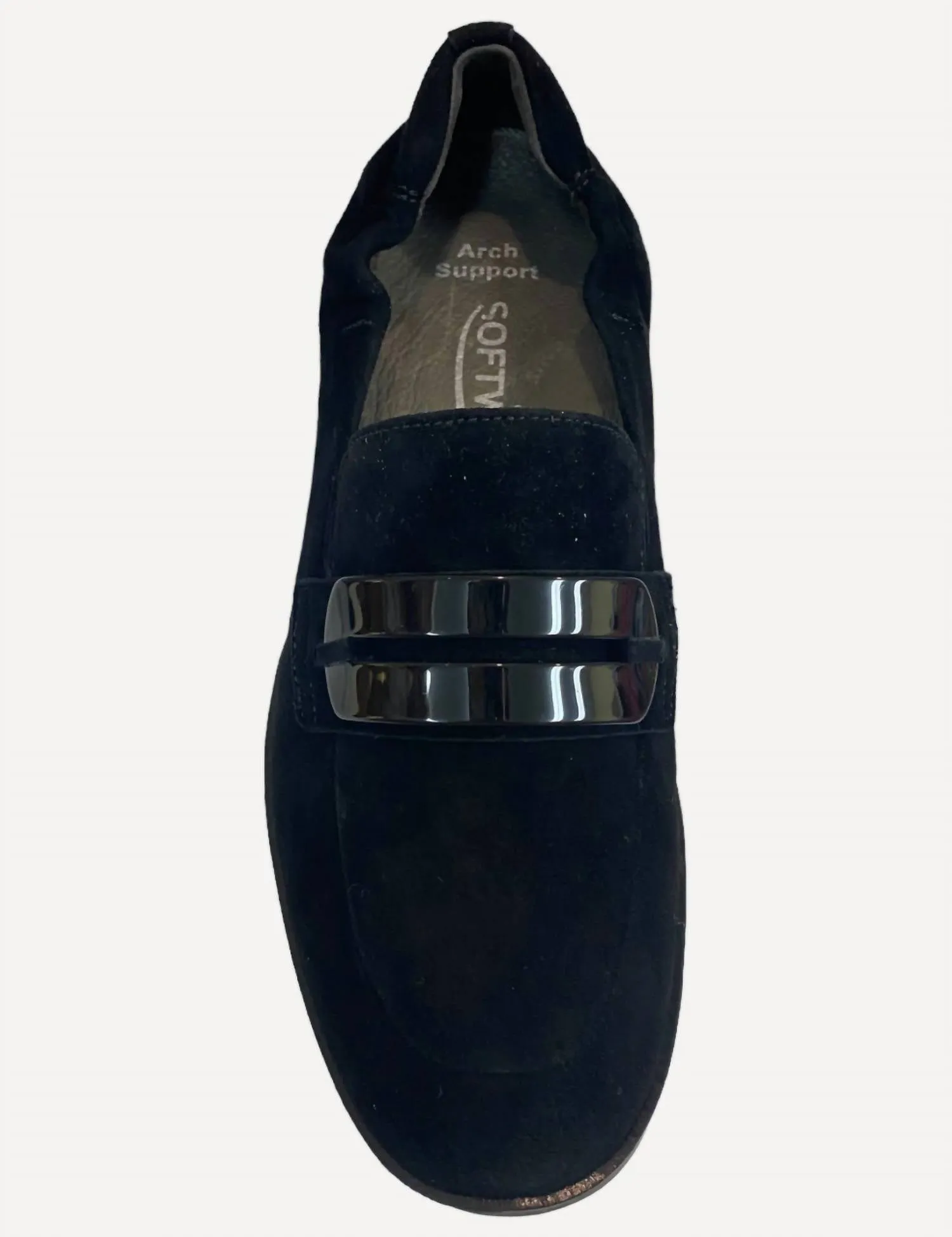 Women's Gill Loafer In Black Suede
