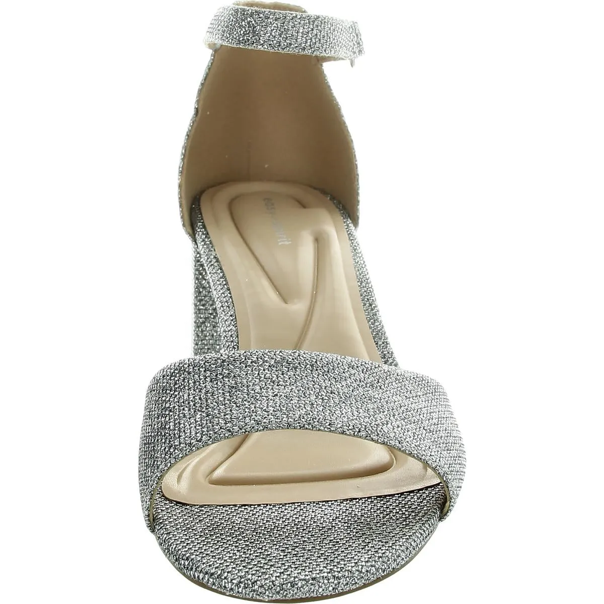 Womens Glitter Shimmer Ankle Strap