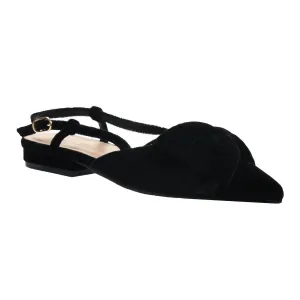 Women's Harmony Bow Flat Shoes In Black