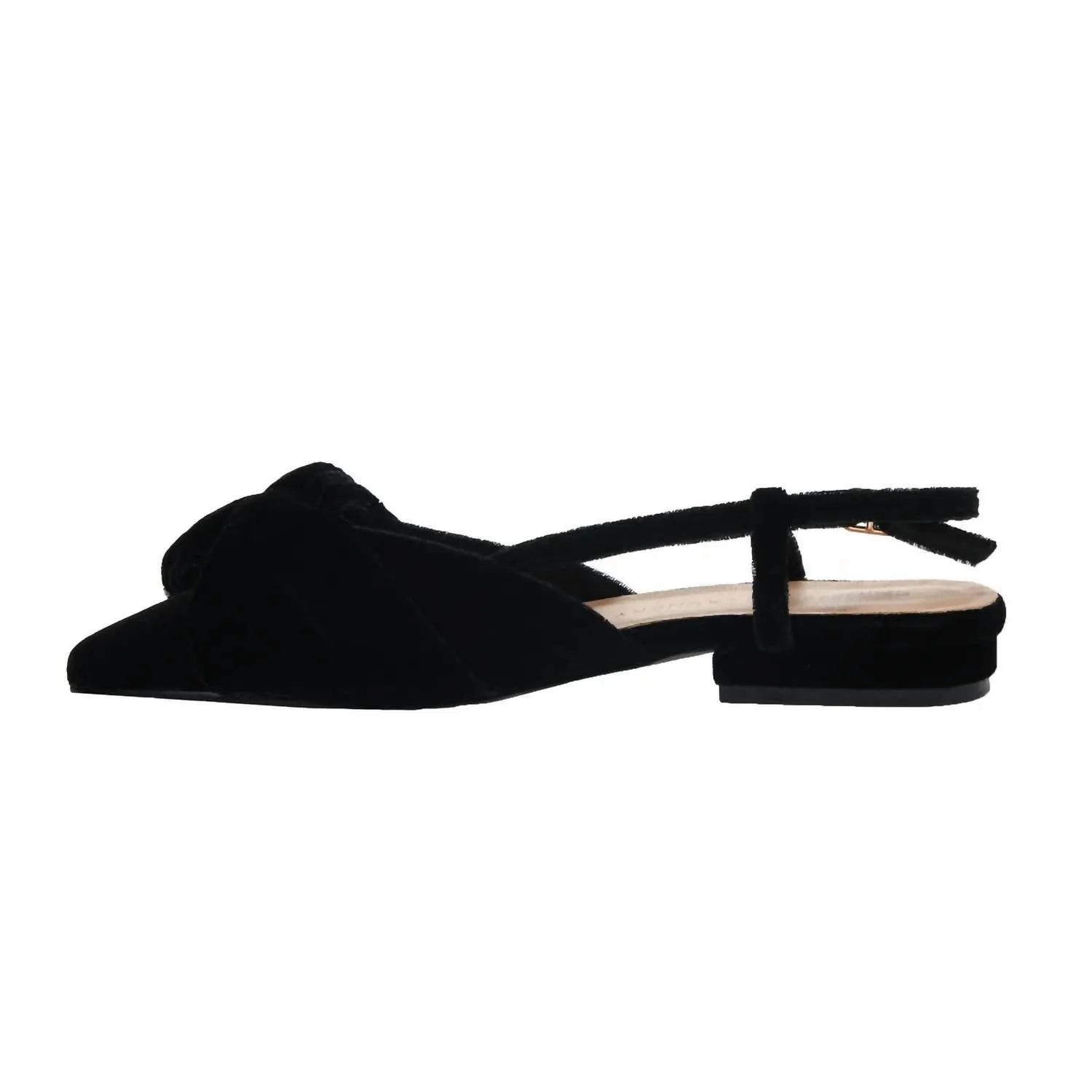 Women's Harmony Bow Flat Shoes In Black