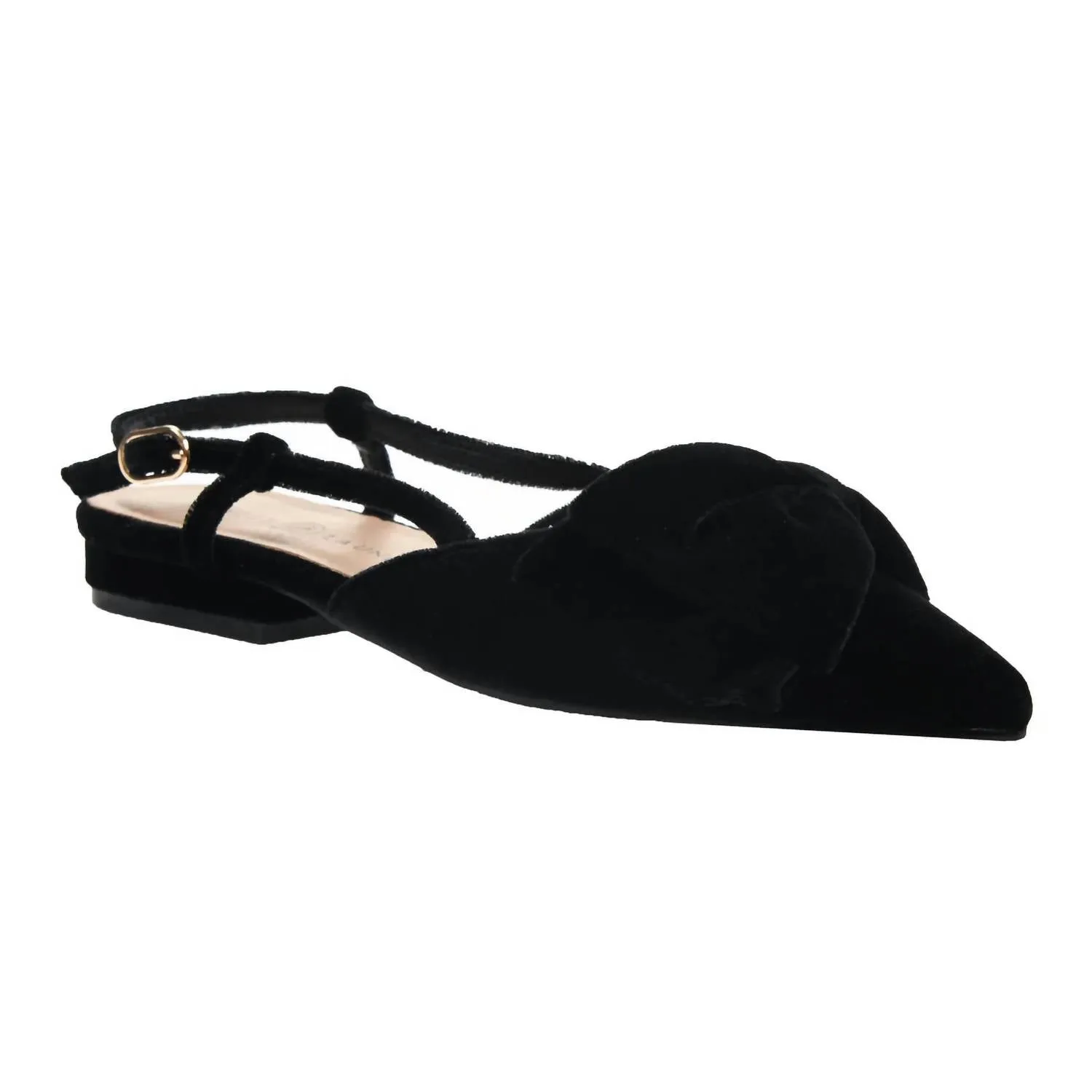 Women's Harmony Bow Flat Shoes In Black