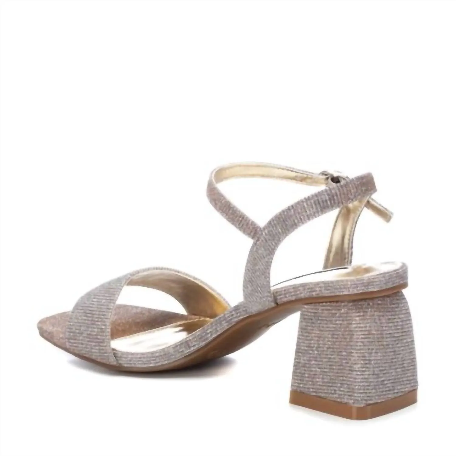 Women's Heeled Sandals In Silver