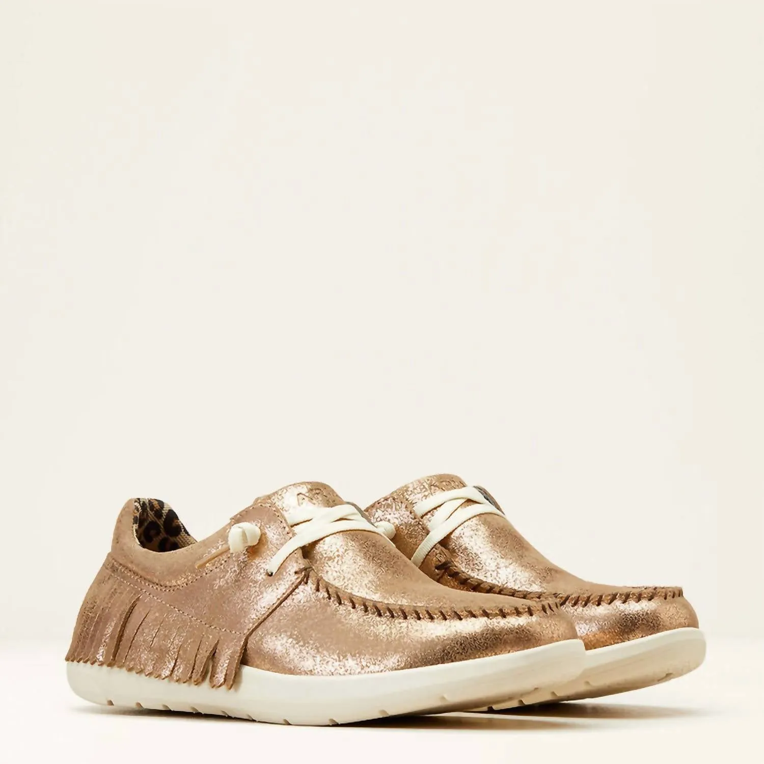 Women's Hilo Fringe Shoes In Foiled Rose