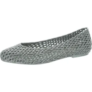 Womens Jelly Textured Ballet Flats