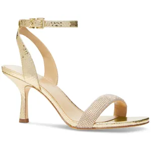 Womens Jeweled Leather Heels