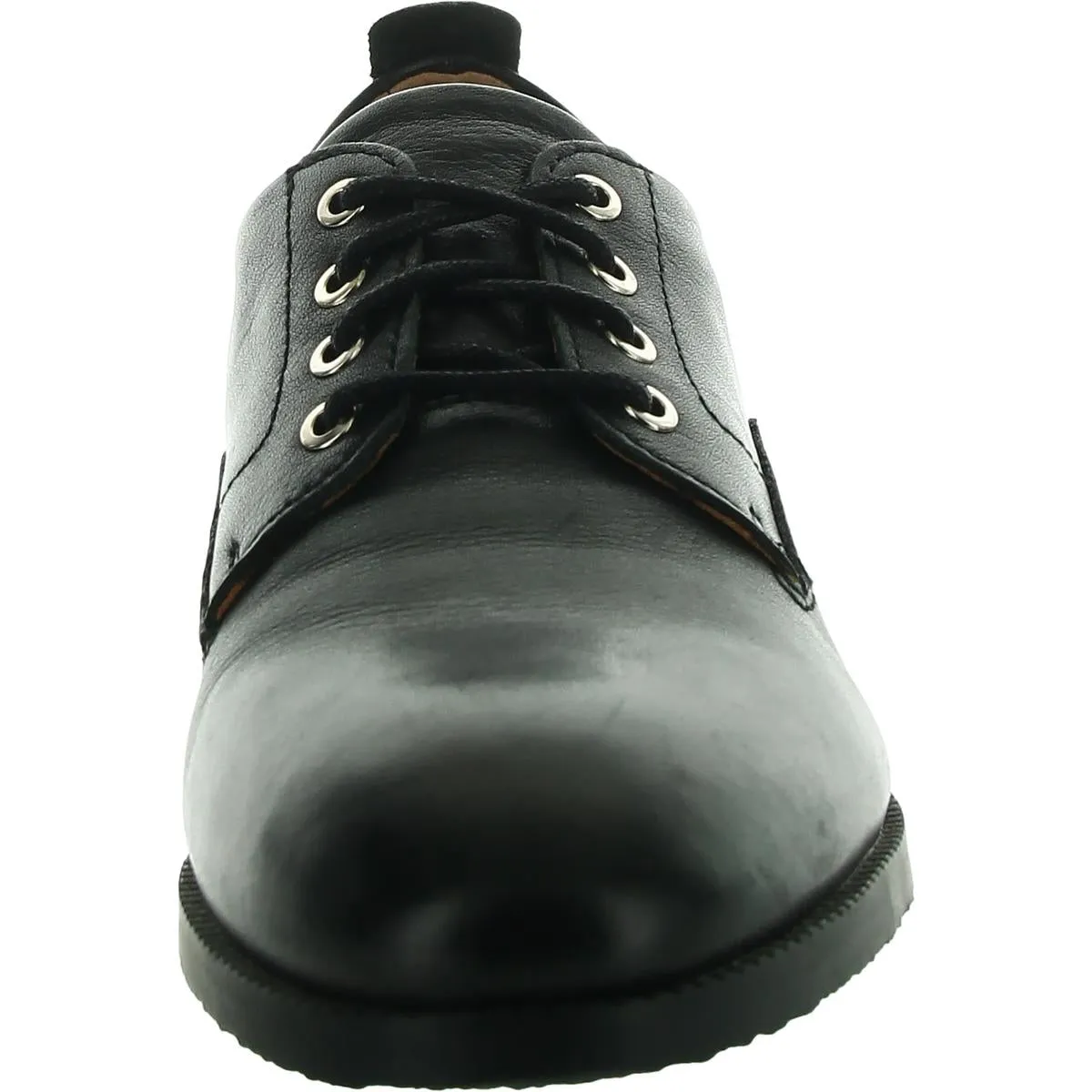 Womens Lace-Up Leather Oxfords