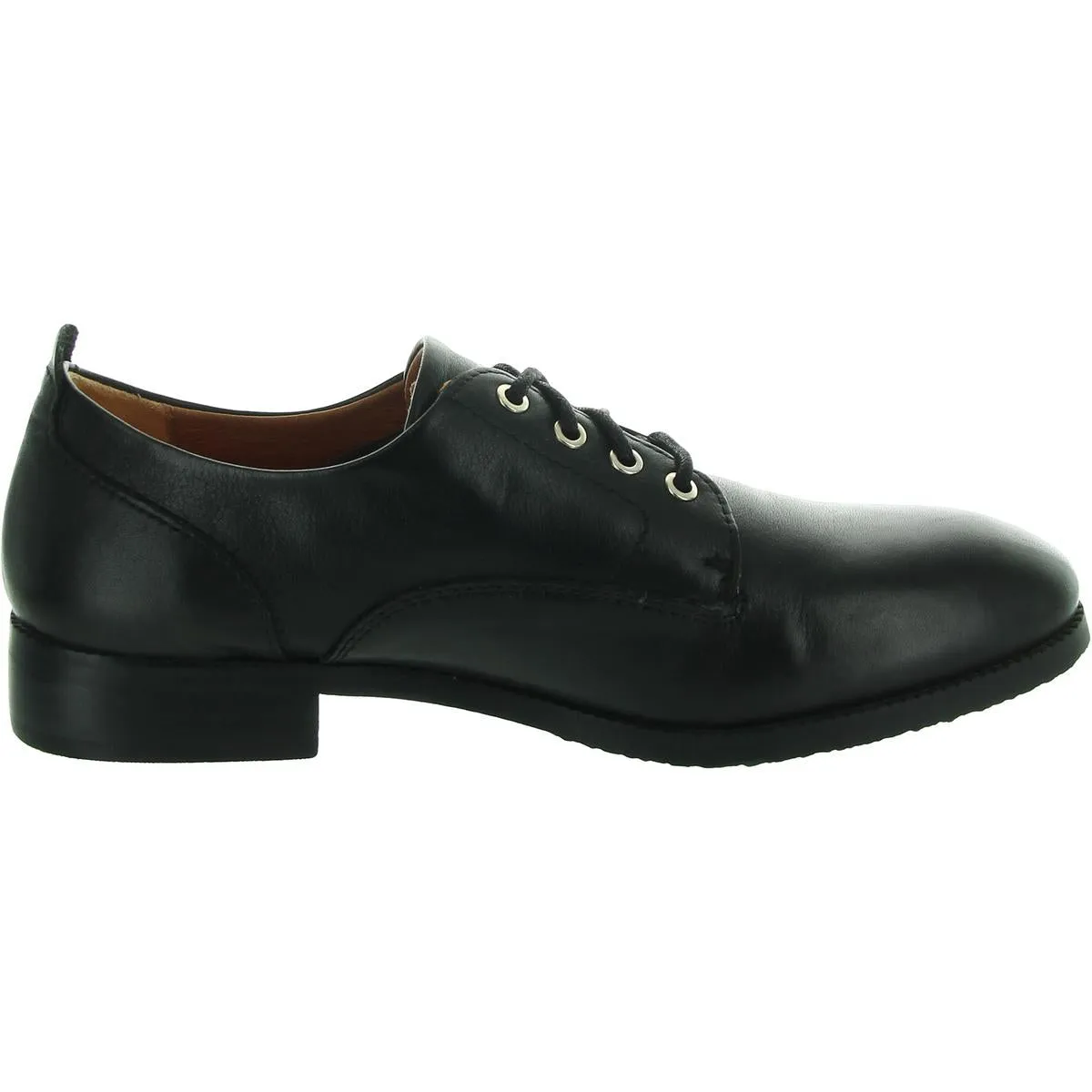 Womens Lace-Up Leather Oxfords
