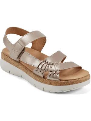 Womens Laceless Leather Strappy Sandals
