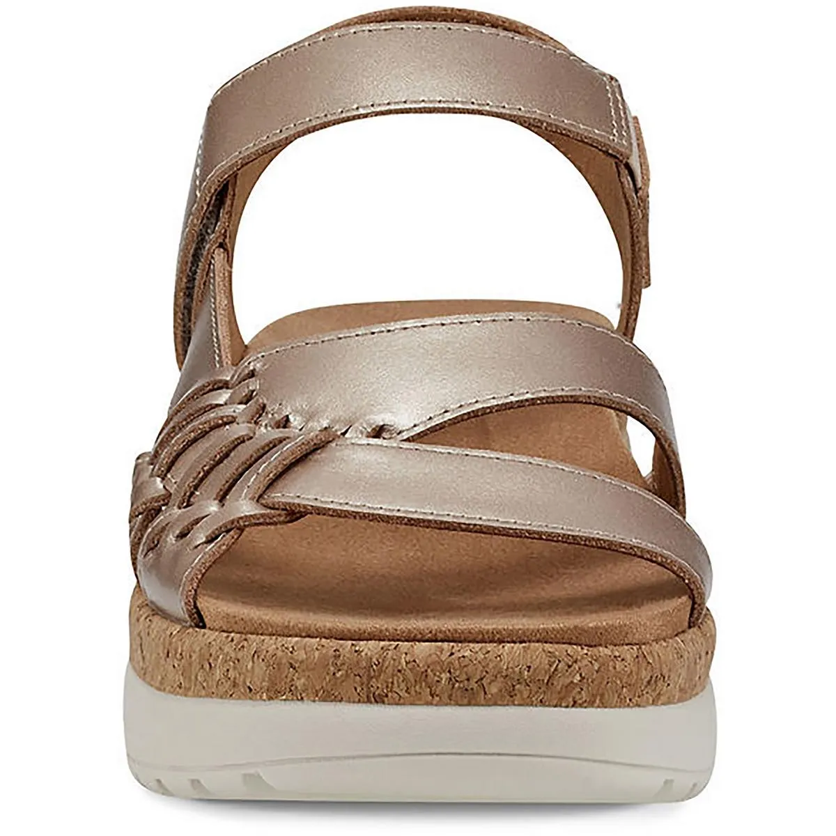 Womens Laceless Leather Strappy Sandals