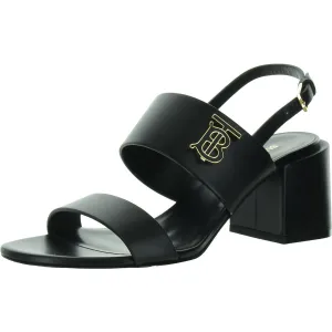 Womens Leather Adjustable Slingback Sandals