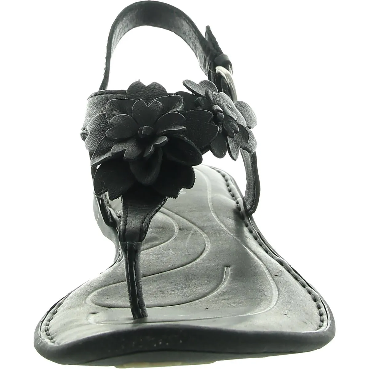 Womens Leather Flatform Sandals