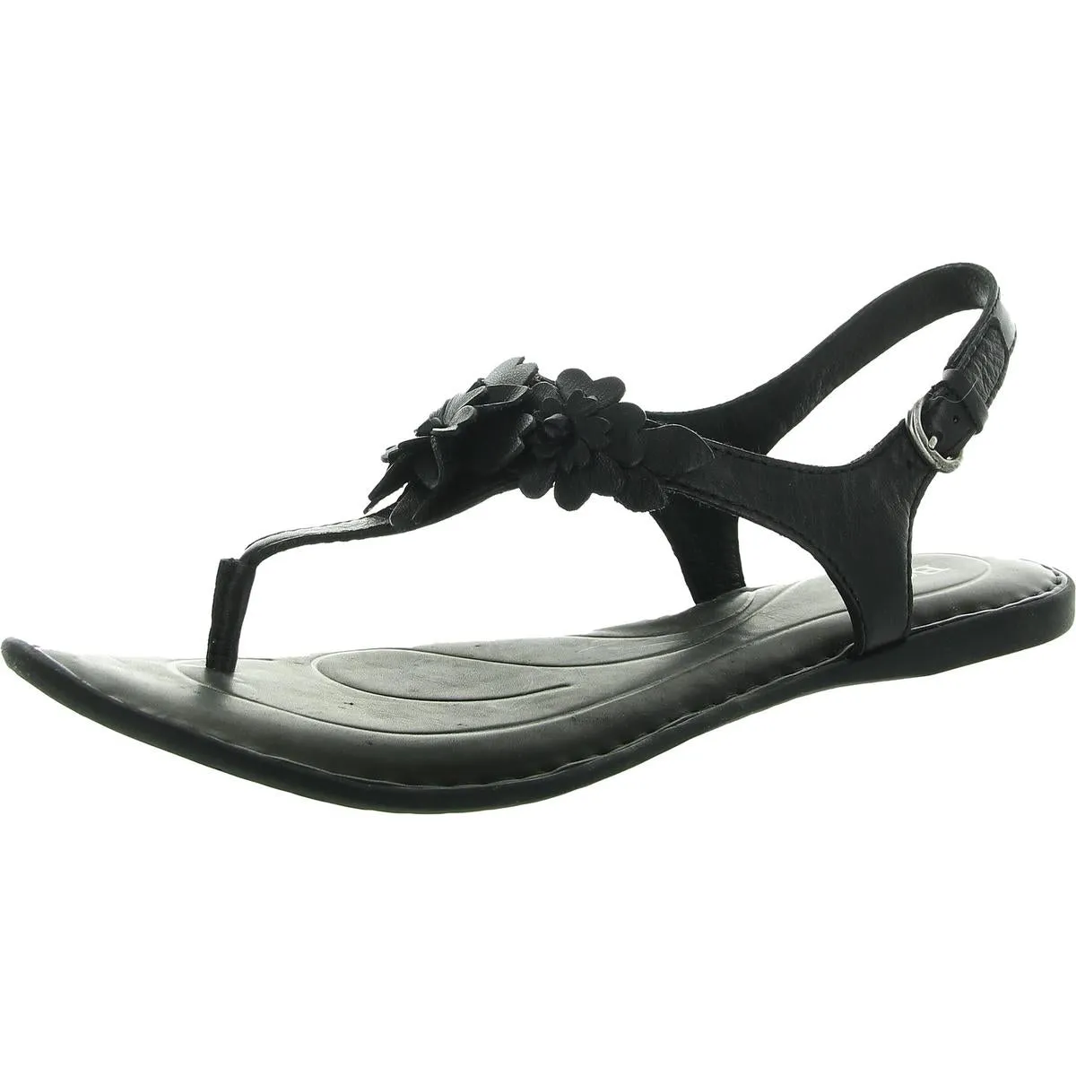Womens Leather Flatform Sandals