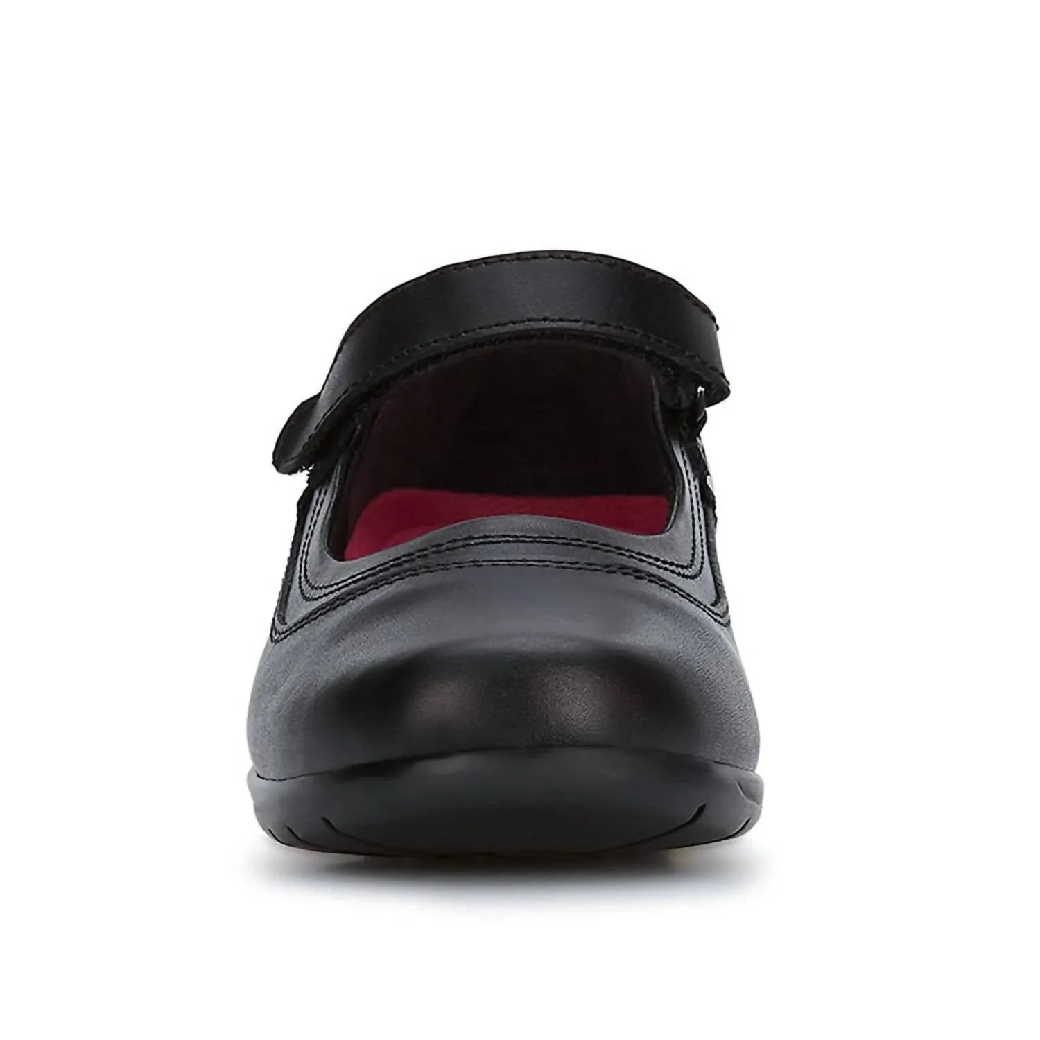 Women's Leather Mary Janes Shoes In Black
