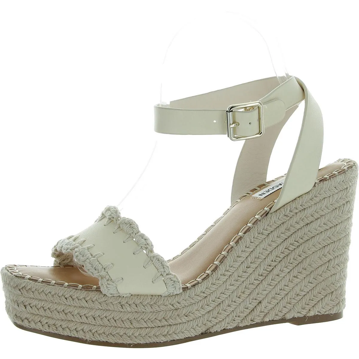 Womens Leather Slip On Espadrilles