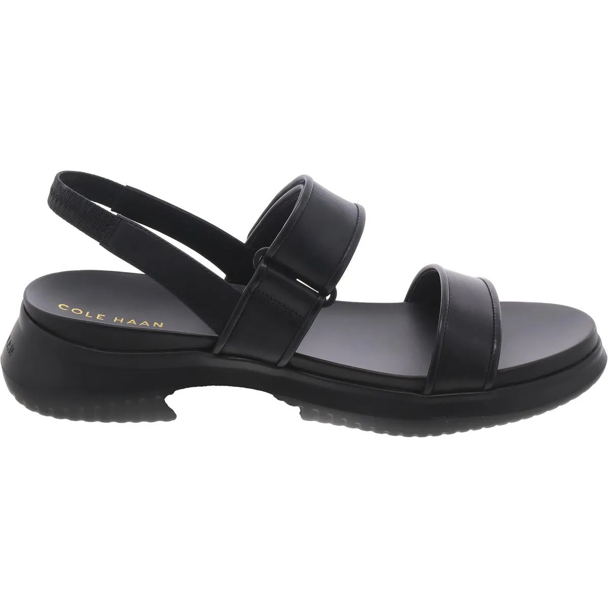 Womens Leather Slip On Slingback Sandals