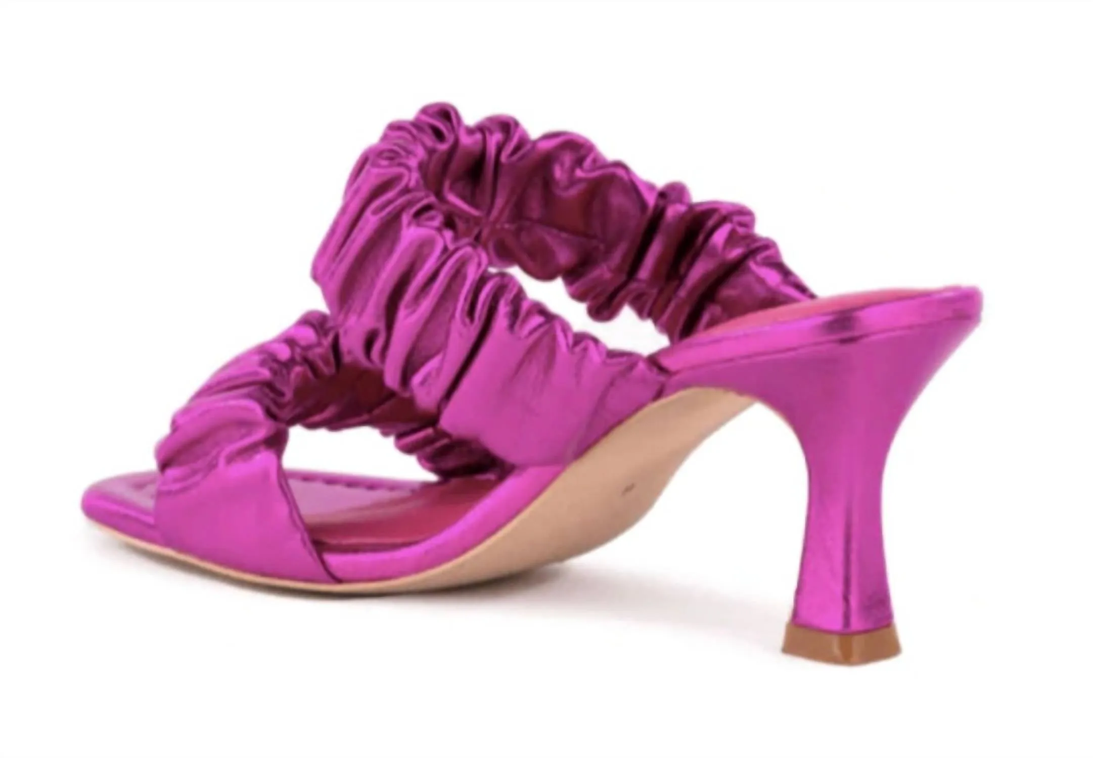 Women's Leeward Metallic Sandal In Fuchsia Metallic