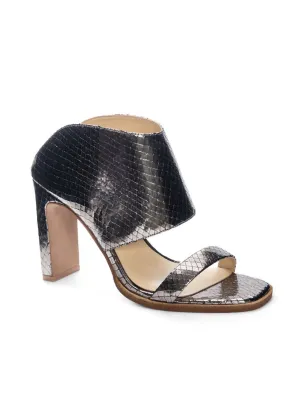 Women's Linx Metal Snake Heel In Pewter